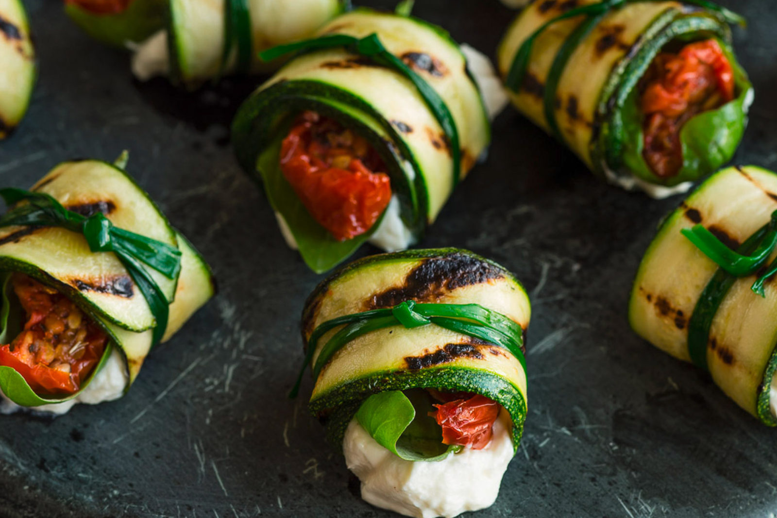 Courgette Canapé - London Catering - Weddings - Events