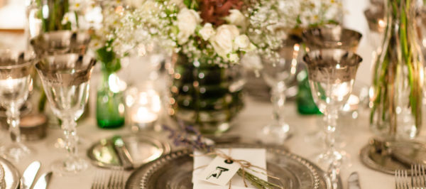 Wedding Inspiration - Wedding Tableware - Floral Table